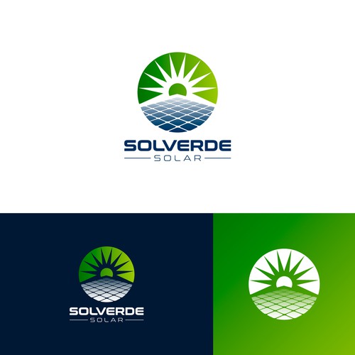 Clean logo for solar company Design by jomx