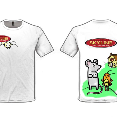t-shirt design for Skyline Pest Solutions Ontwerp door Dasha Boorza