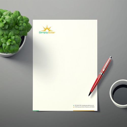 "Renewable Energy Company Letterhead" Design réalisé par Xclusive16