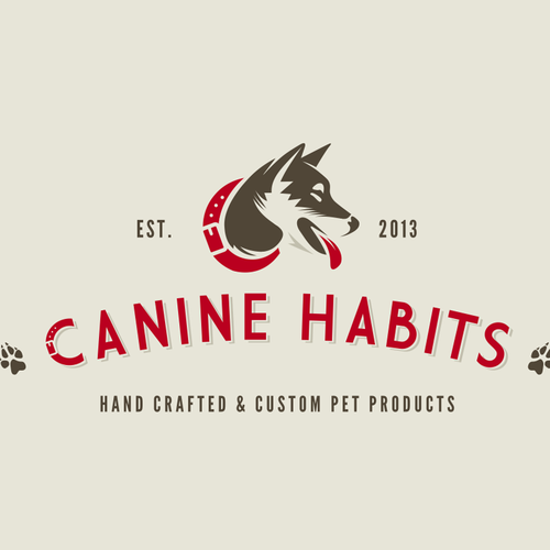 Need a retro dog logo for pet products canine Logo design