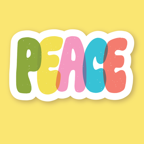 Design A Sticker That Embraces The Season and Promotes Peace Diseño de Tetiana @tannikart