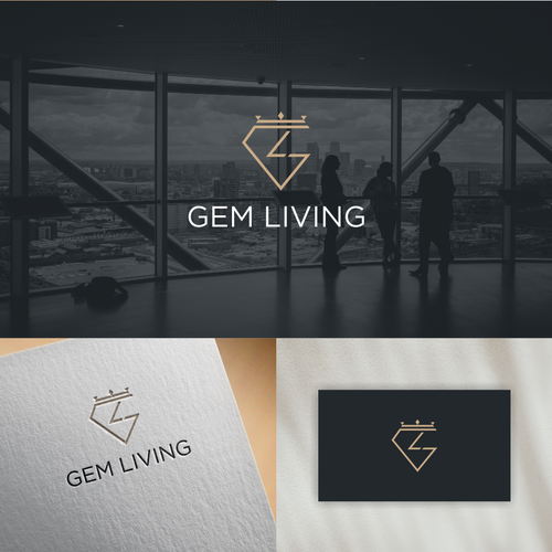 Geometrical, minimalist, modern brand design for Gem Living Design by -BlackHorse™ -