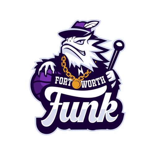 Basketball Logo for Team 'Fort Worth Funk' - Your Winning Logo Featured on Major Sports Network Design by Argim