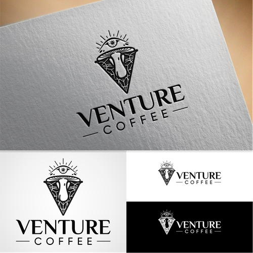 Venture coffee is a newly established coffee company seeking a psychedelic inspired logo! Design by Spidol clasic