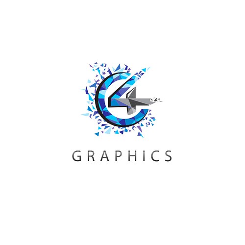 Geometric, modern, inspiring, powerful logo for my graphic design company C4 Graphics located in Colorado Design by totovas