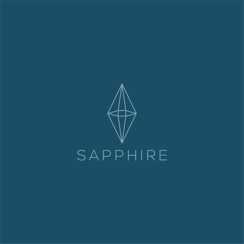 Sophisticated logo for high end medspa incorporate a ‘jewel/gem’ looking image in a tasteful way. Design by Floretnet