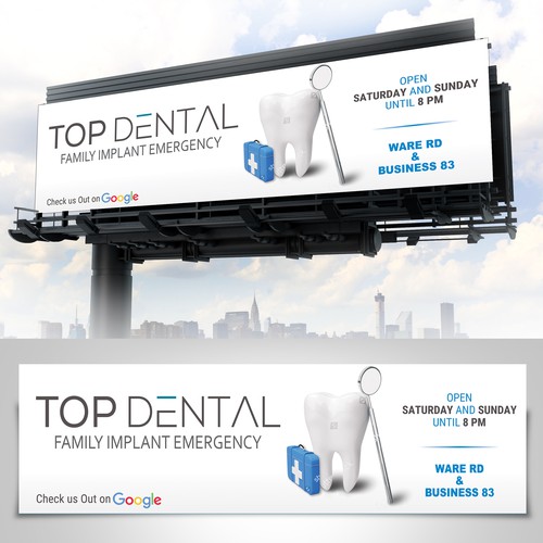 billboard design for dental office Design by sunshine_design