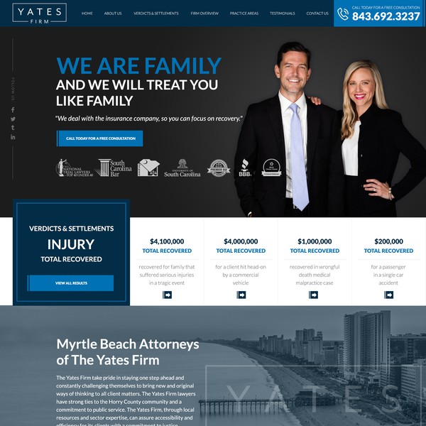 Design realizzato da Dan Sign intitolato "Yates Firm"