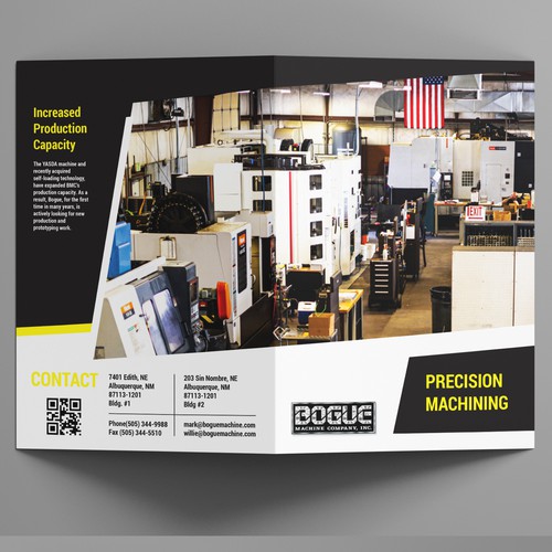 Machine Shop Needs a Great Selling Tool for Boring Industry Types! Design by RicardoRS