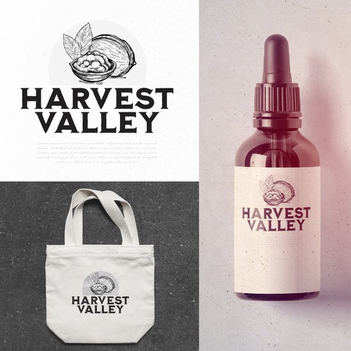 Speciality family walnut farm + walnut oil logo Design by Sebastiano"