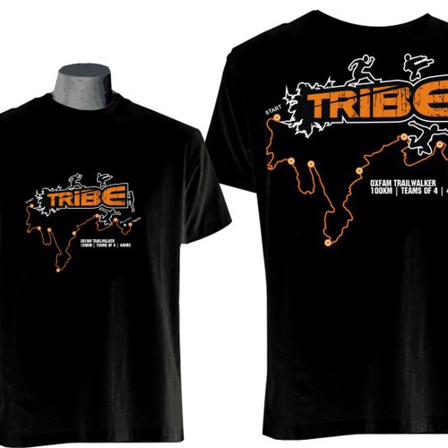 Tribe Team t-shirt design needed for the Oxfam Trailwalker - 100km | Teams of 4 | 48hrs! Ontwerp door bonestudio™