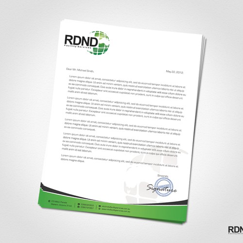 RDND needs a new stationery Design by ls_design