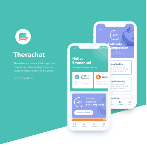 Mental Health App needs fresh design ideas Ontwerp door Emmanuel®
