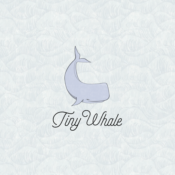 Design by VLK STUDIO titled "Tiny Whale Surf Lodge logo"