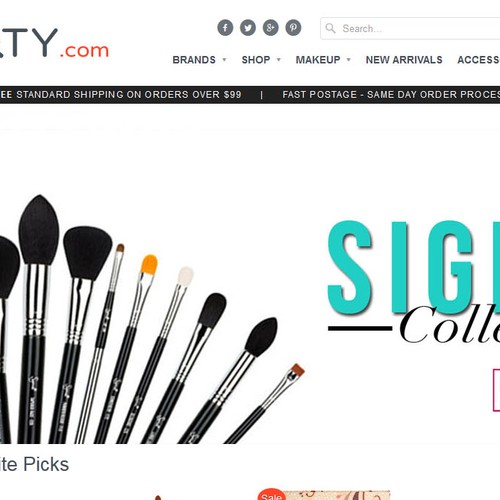 Create a banner for a product collection for the homepage Design by Y_Y