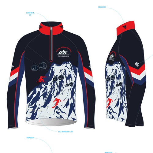 "National Brotherhood of Snowsports:   Luxury Shirt – Val d’Isère, France" winning Clothing or apparel by Stas Aer