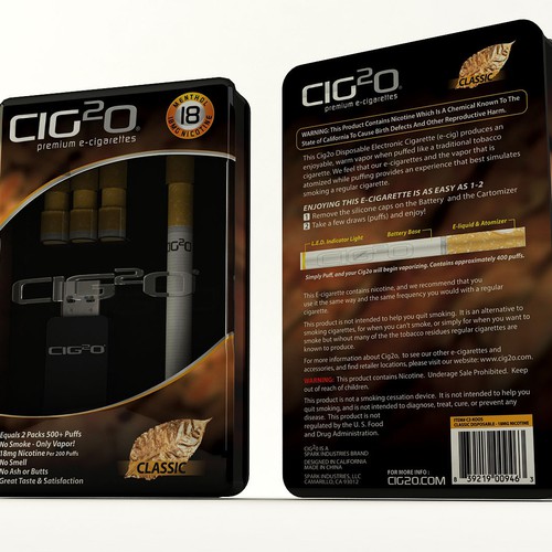 ►►► Sleek & Cool package design for new E-cig box Design by Mr.Lucky