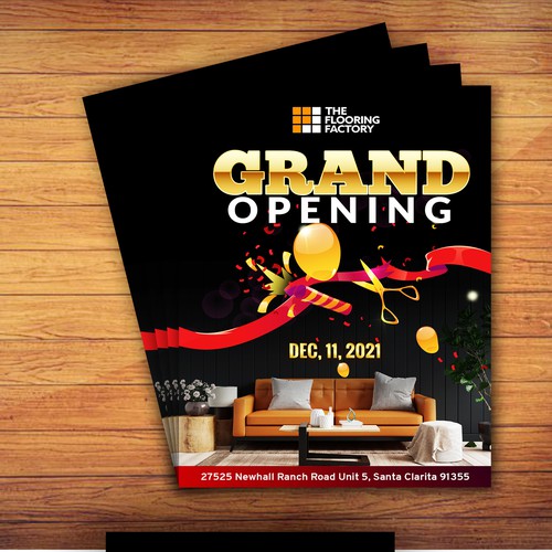 Grand Opening Flyer Design by Sketch Media™