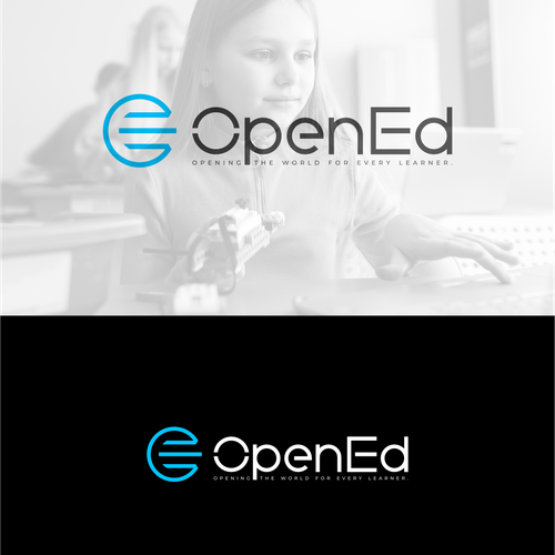 Design a timeless logo for the future of education. The world has changed. The future is open. Design by petar k
