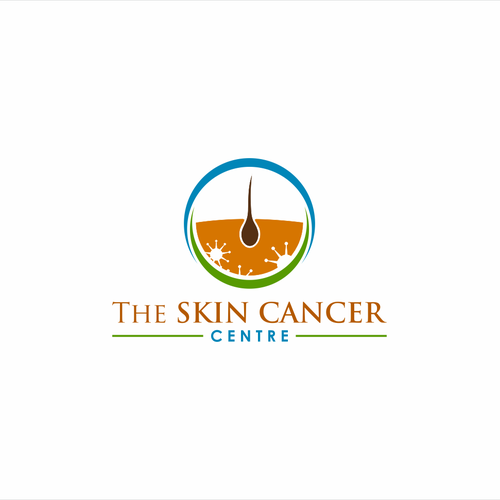 The Skin Cancer Centre logo design and trade wall. Logo & business
