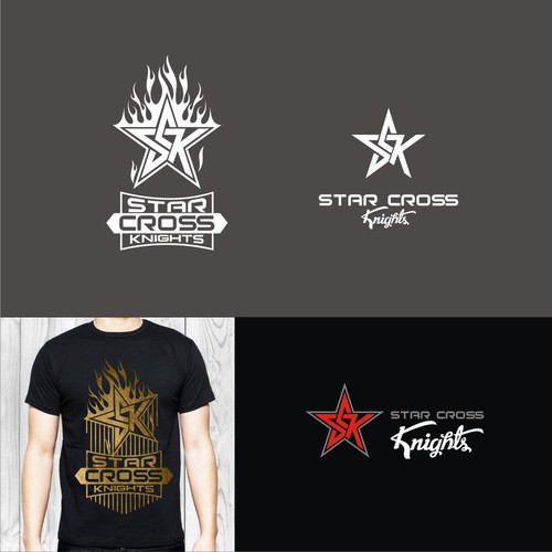 create a logo for Star Cross Knights Design by Lemonetea design
