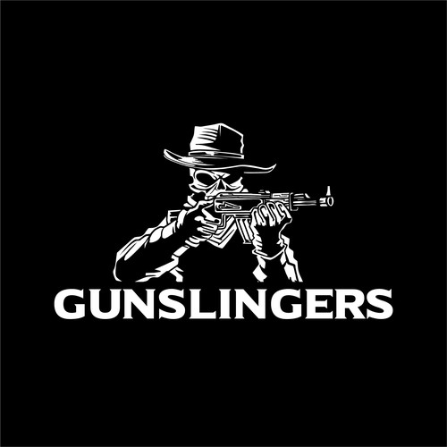 Retail logo for "Gunslingers" Design by Hadeboga Studio