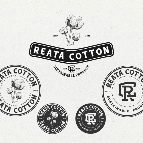 Cotton Farm logo for high quality and sustainablity Logo & brand