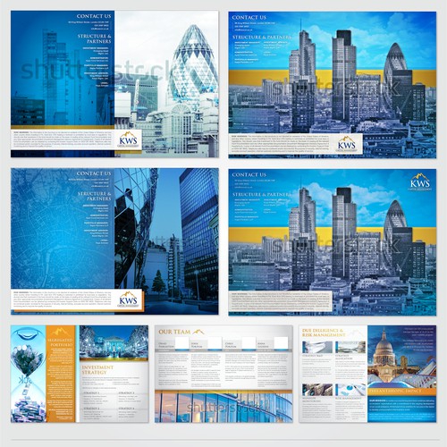 Design a high end marketing brochure for a start up fund Design by MorganEscott