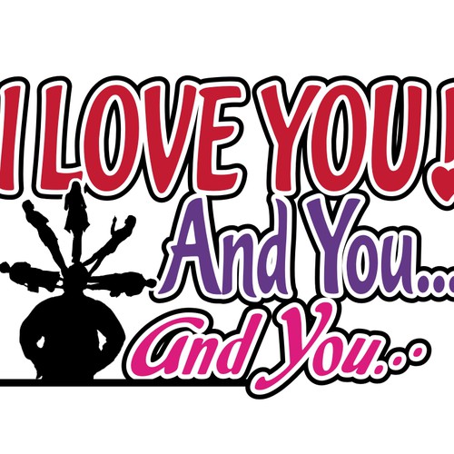 コンペ「"I Love You! And You... And You..." [LOGO - $355]」のデザイン by Luigiさん 