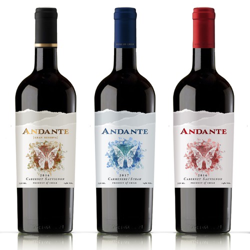 Wine label designer needed for Andante: award-winning, expertly curated wines from Chile Design by :DiegoGuirao