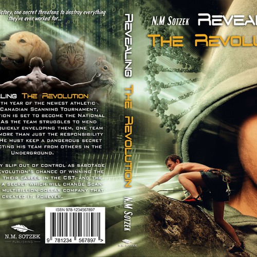 Design an awesome cover for Science/sports-fiction novel 'Revealing the Revolution' Design by FalaBogu