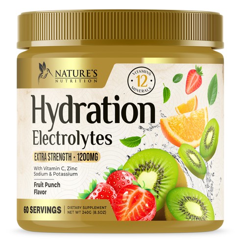 Hydration Electrolytes Design Needed for Nature's Nutrition Design by UnderTheSea™