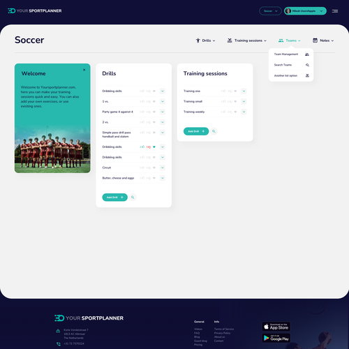 We need a new, modern and dynamic web page designs for a international sportswebsite. Design by Gozd