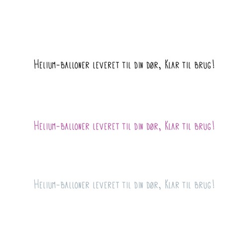 Create a fun logo for a unique helium filled balloon delivery service