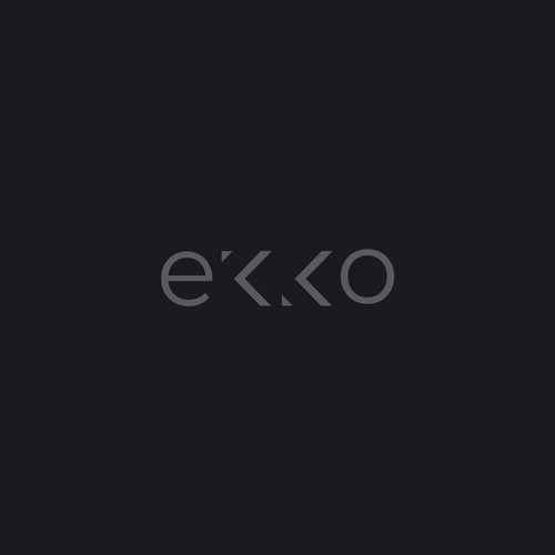 SIMPLE LOGO - ekko Letters then dm after Design by logolito