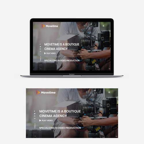 Video Production Company Website // Simplistic Design デザイン by pb⚡️