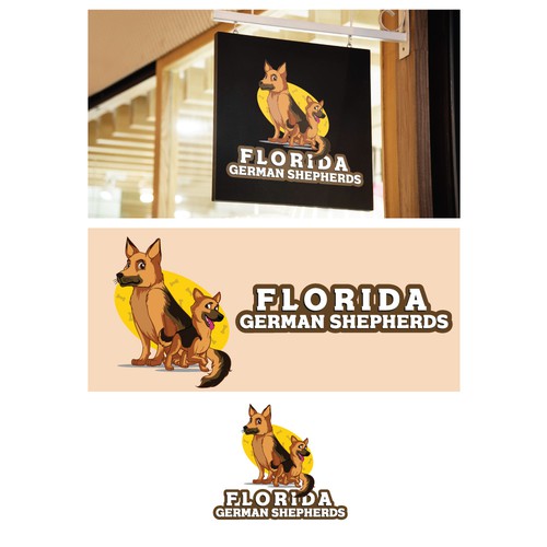 German Shepherd Logo Design by Subho@ezio