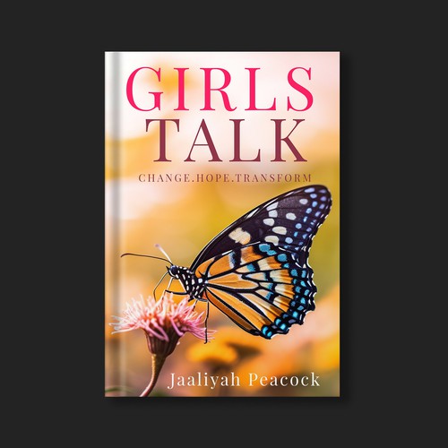 I need a beautiful butterfly book cover for my first book for women all around the world Design by Designer Group