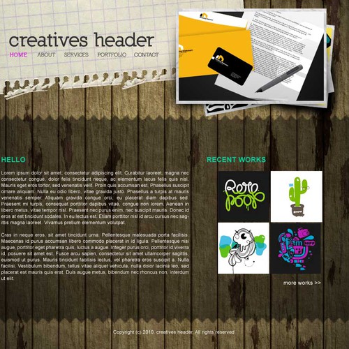 1-3 Page Website Template Design von NEX Creative