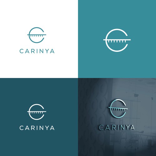 A logo for Carinya Apartments Design by Mr. Adorable™