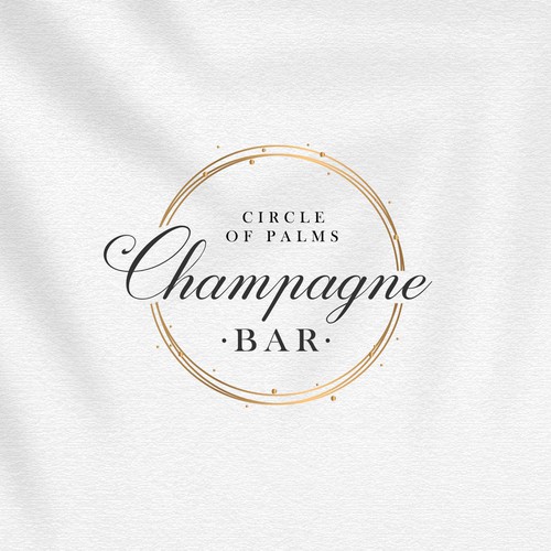 Luxury and modern Champagne Bar logo Design by .MyArt.