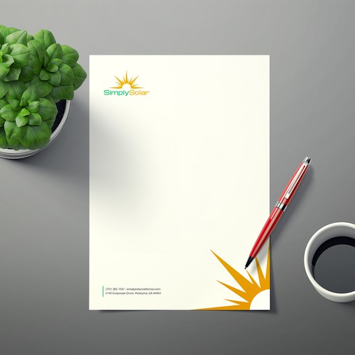 "Renewable Energy Company Letterhead" Design by Xclusive16