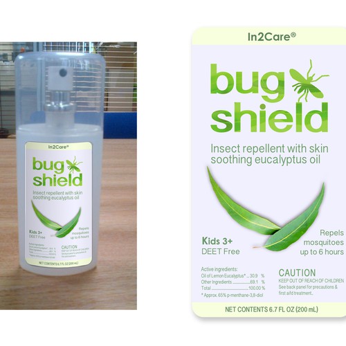 A product label for an insect repellent based on African lemon eucalyptus oil-ontwerp door SulieCreative