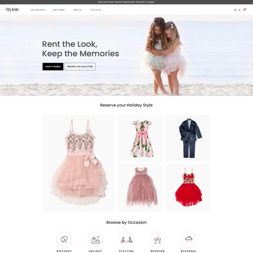 Needed: Cute Kids Clothing Site Redesign Design by Pixelopaque