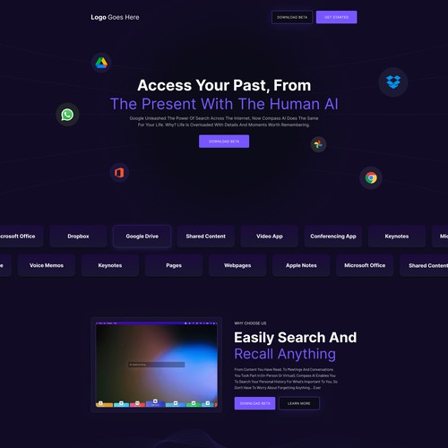 Design a website for a new AI search engine Design by WebNest™