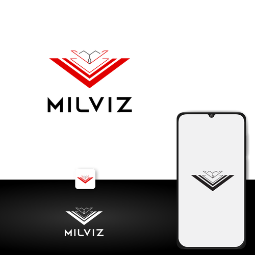 MILVIZ Logo - Producer of Military Flight Simulation Design by OeisDesign