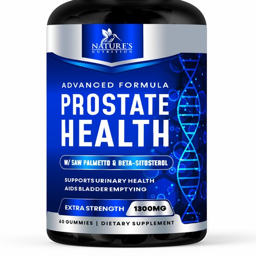 Nature's Nutrition needs a Men's Prostate Health product label Design by GenScythe