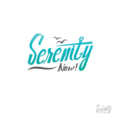 Boat Name Logo    ( Serenity Now! ) Design by Alfa Design.
