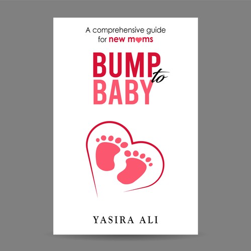 Design a pregnancy book cover for first time moms Diseño de funny sunny