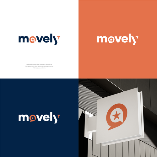 movely wesbite logo design Design by zudsign